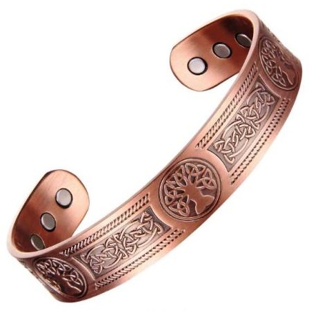 Copper Tree of Life Bangle Bracelet – Unisex Wrist Accessory #Copper-B004