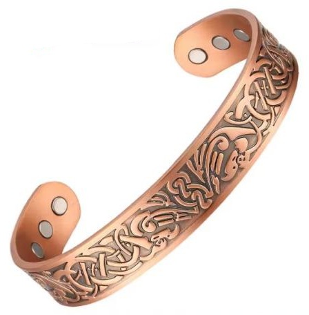 Phoenix Pure Copper Bangle Bracelet with Magnets #Copper-B023
