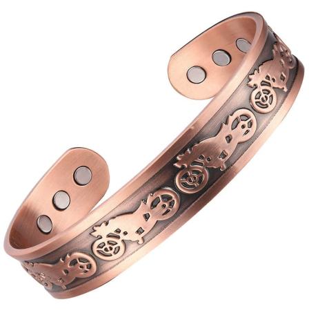 Motorcycle Magnetic Copper Bangle for Men & Women – Durable Design #Copper-B529
