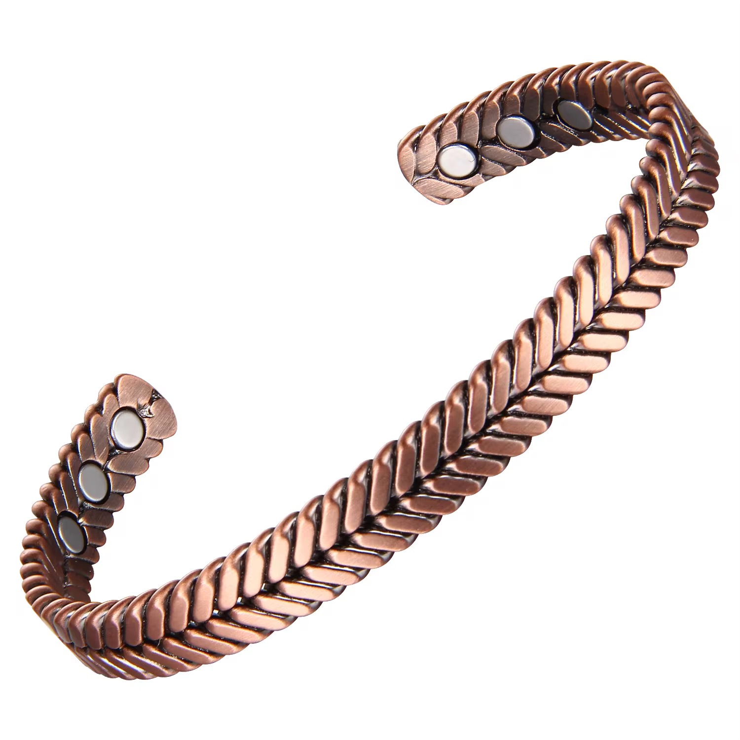 Arrows Copper Bangle Bracelet with Magnets, Magnetic Bracelets #Copper-B563