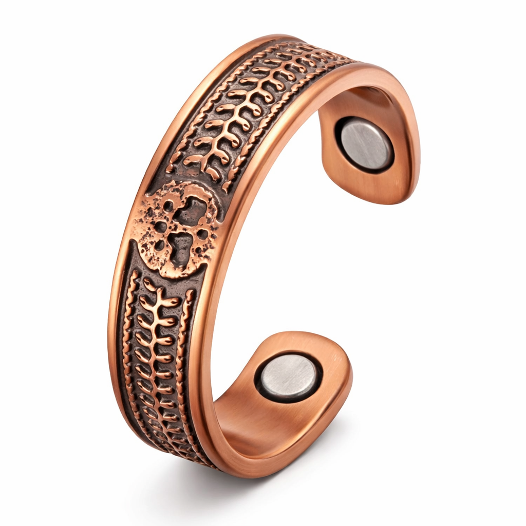 Tree of Life Magnetic Copper Ring | Adjustable Copper Band #R00040