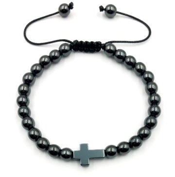 Cross Beaded Magnetic Bracelet
