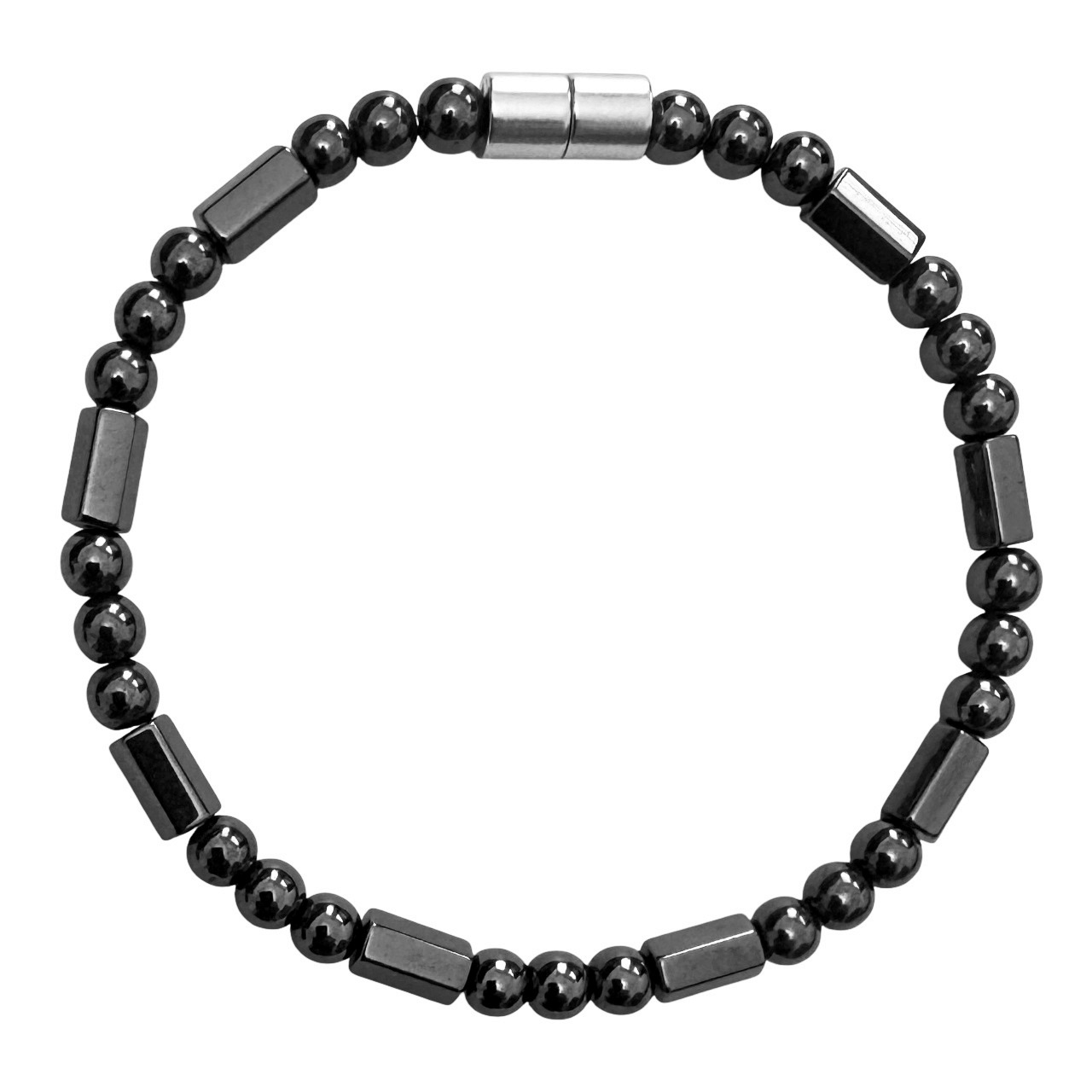 All Black Hematite Magnetic Bracelet for Men and Women #MHB004