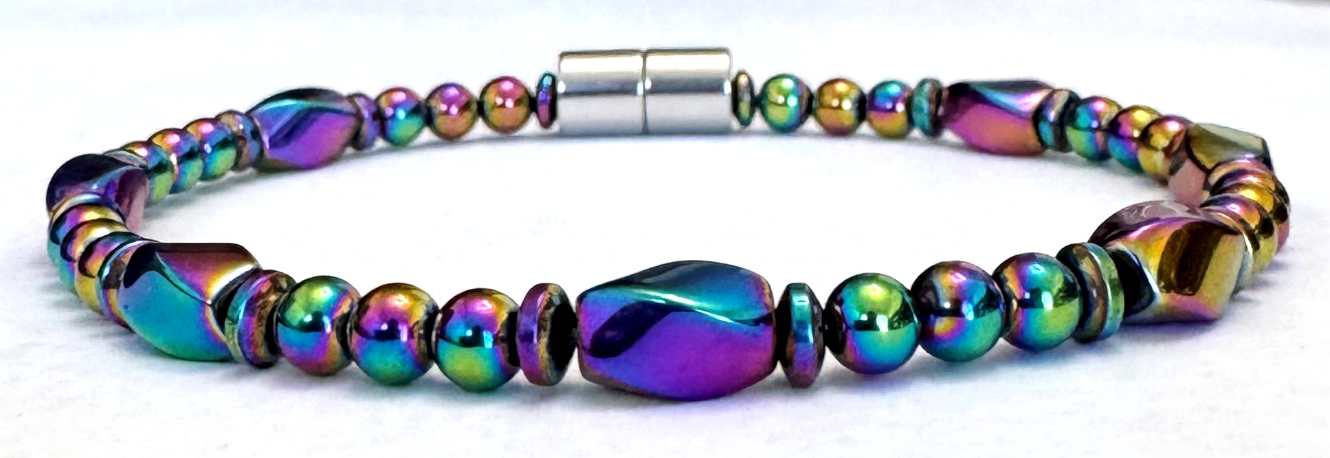 Iridescent Magnetic Bracelet Necklace Rainbow Bracelets for Women #MHB-418