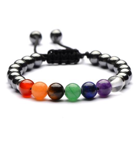 6mm Multi Color Adjustable Magnetic Bracelet for Men and Women #MHB500MU