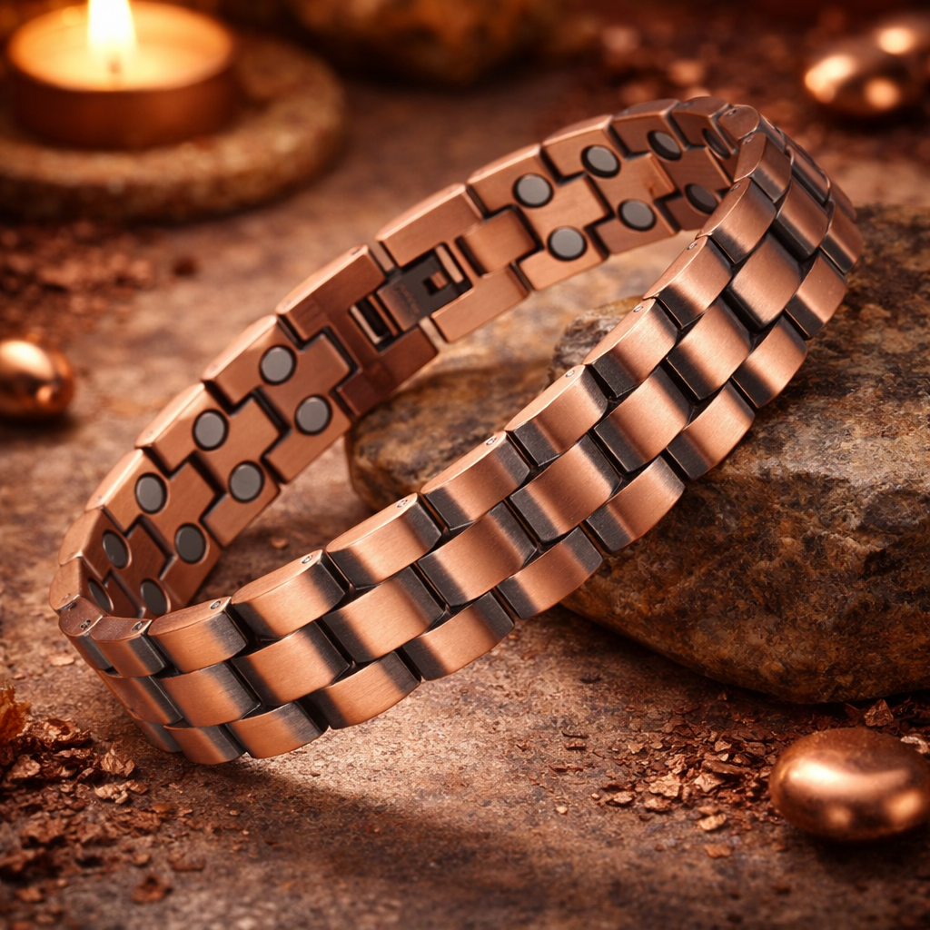 Pure Copper Magnetic Therapy Bracelet for Men & Women #CMB001