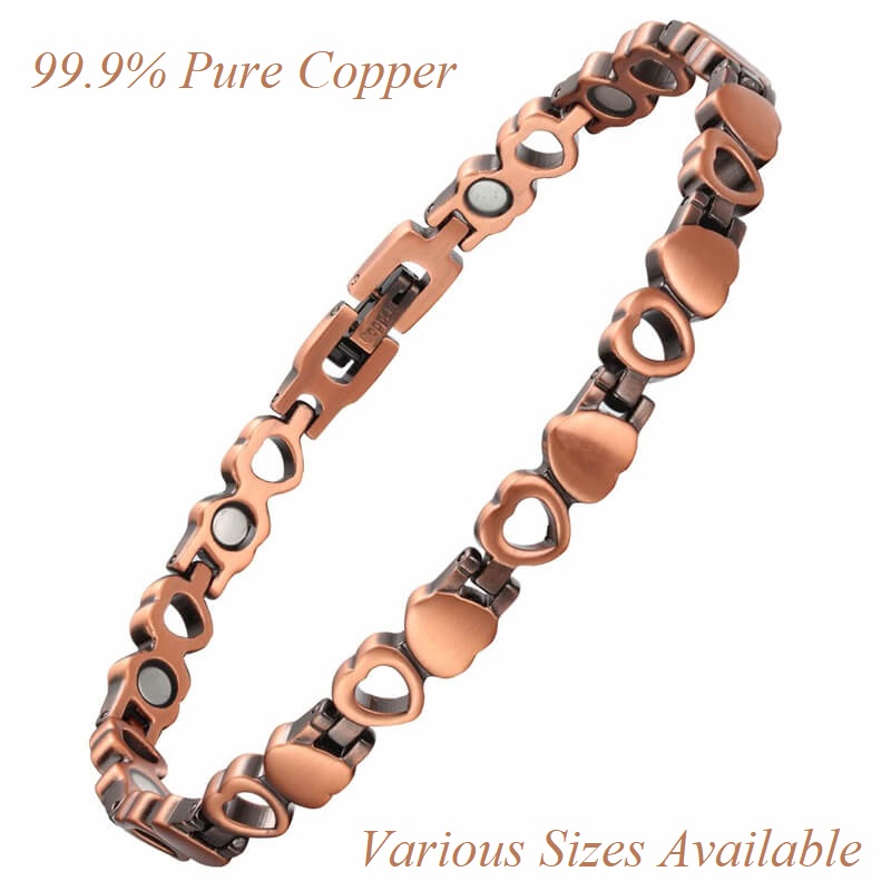 Litlle Hearts Copper Magnetic Bracelet Copper Bracelet #CMB015