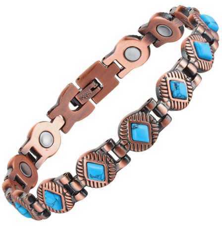 Turquoise Copper Bracelet for Women – Elegant Gift #CMB023