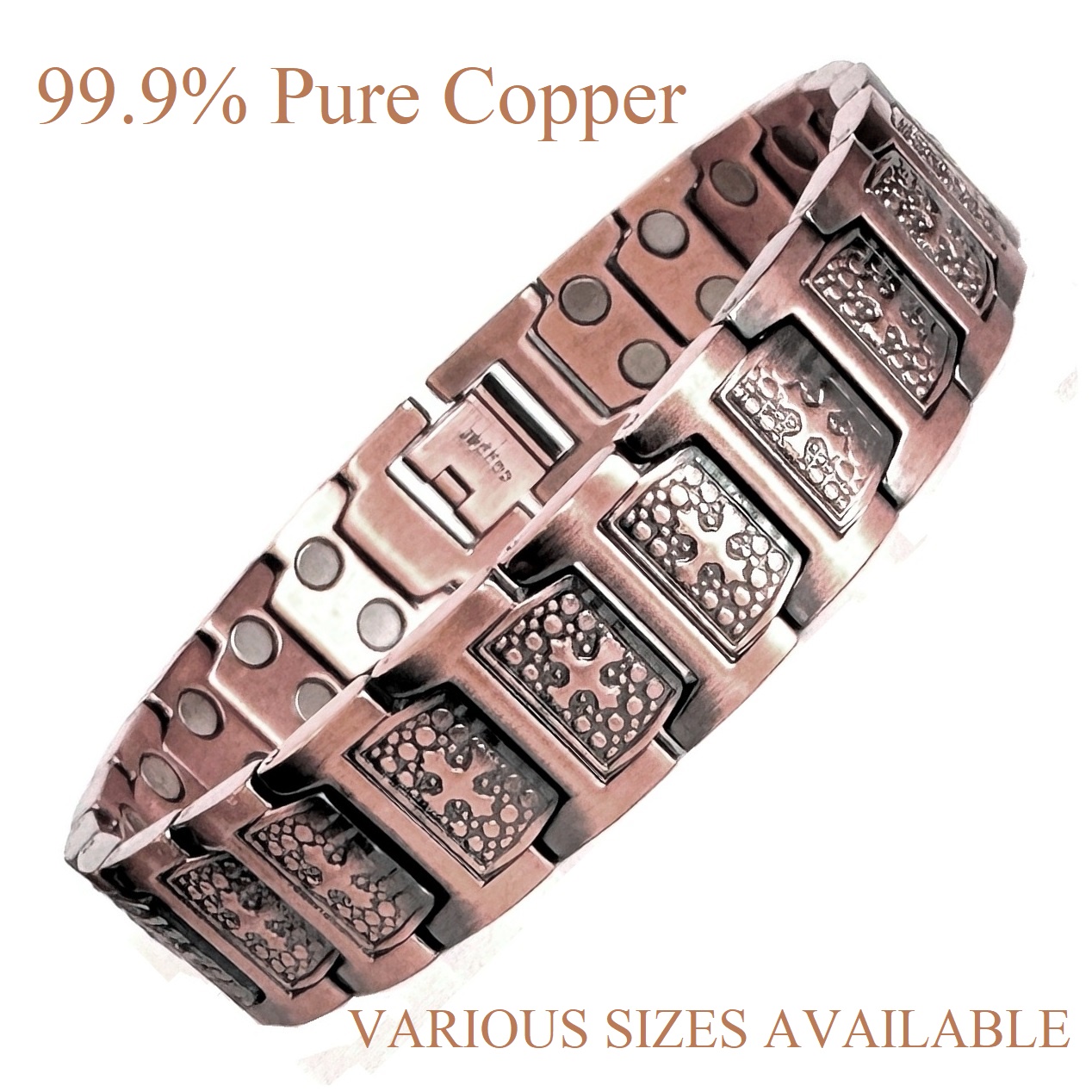 Cross Solid Copper Magnetic Bracelet Copper Bracelet #CMB038