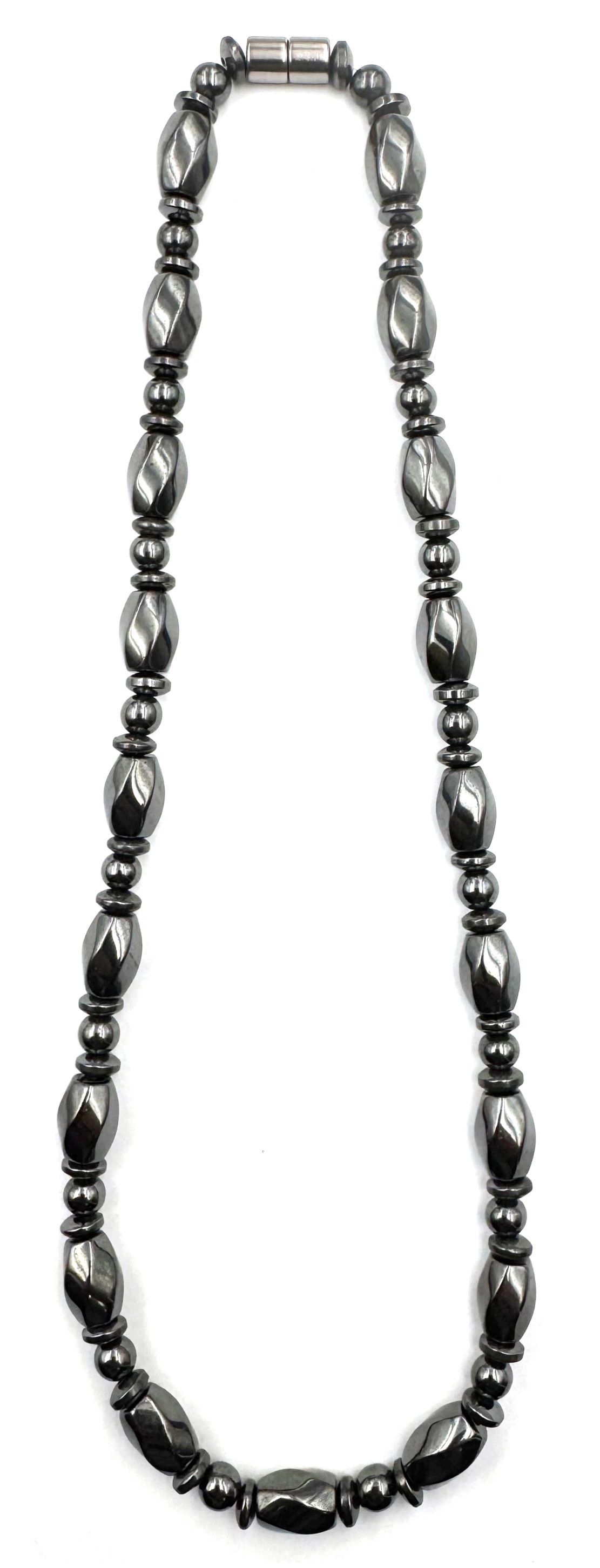Black Magnetic Necklace Hematite Magnetic Beads #MHN-402