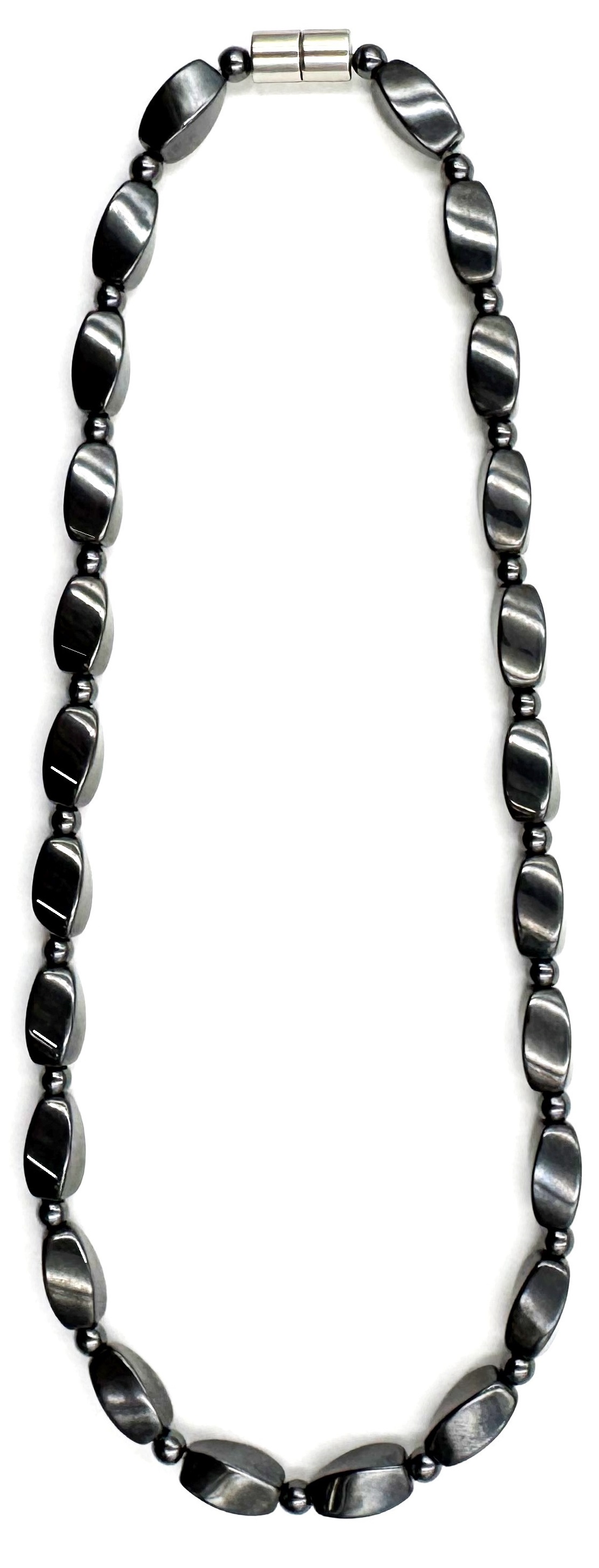 Magnetic Necklace with Hematite Magnetic Beads #MHN-411