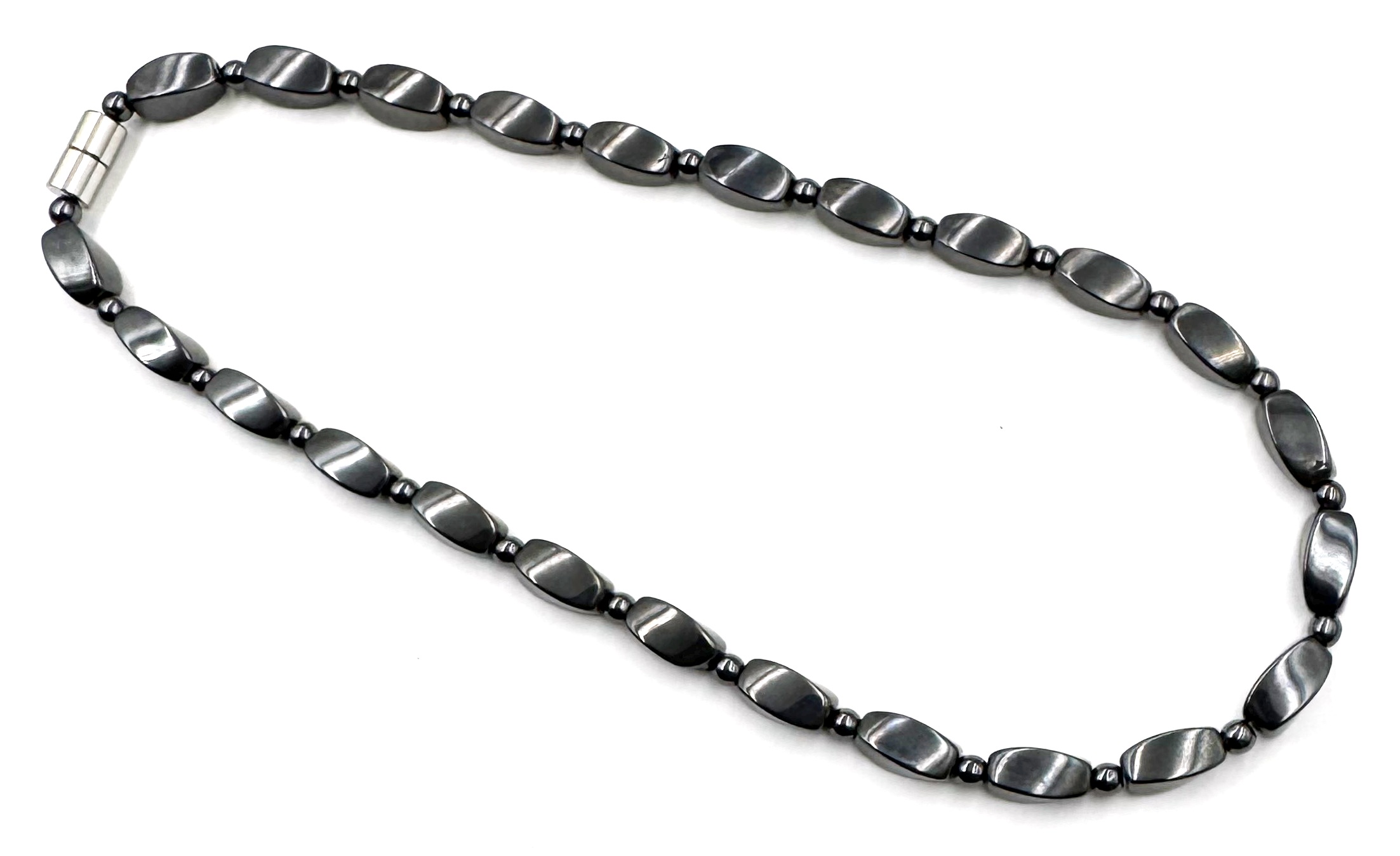 Magnetic Necklace with Hematite Magnetic Beads #MHN-411