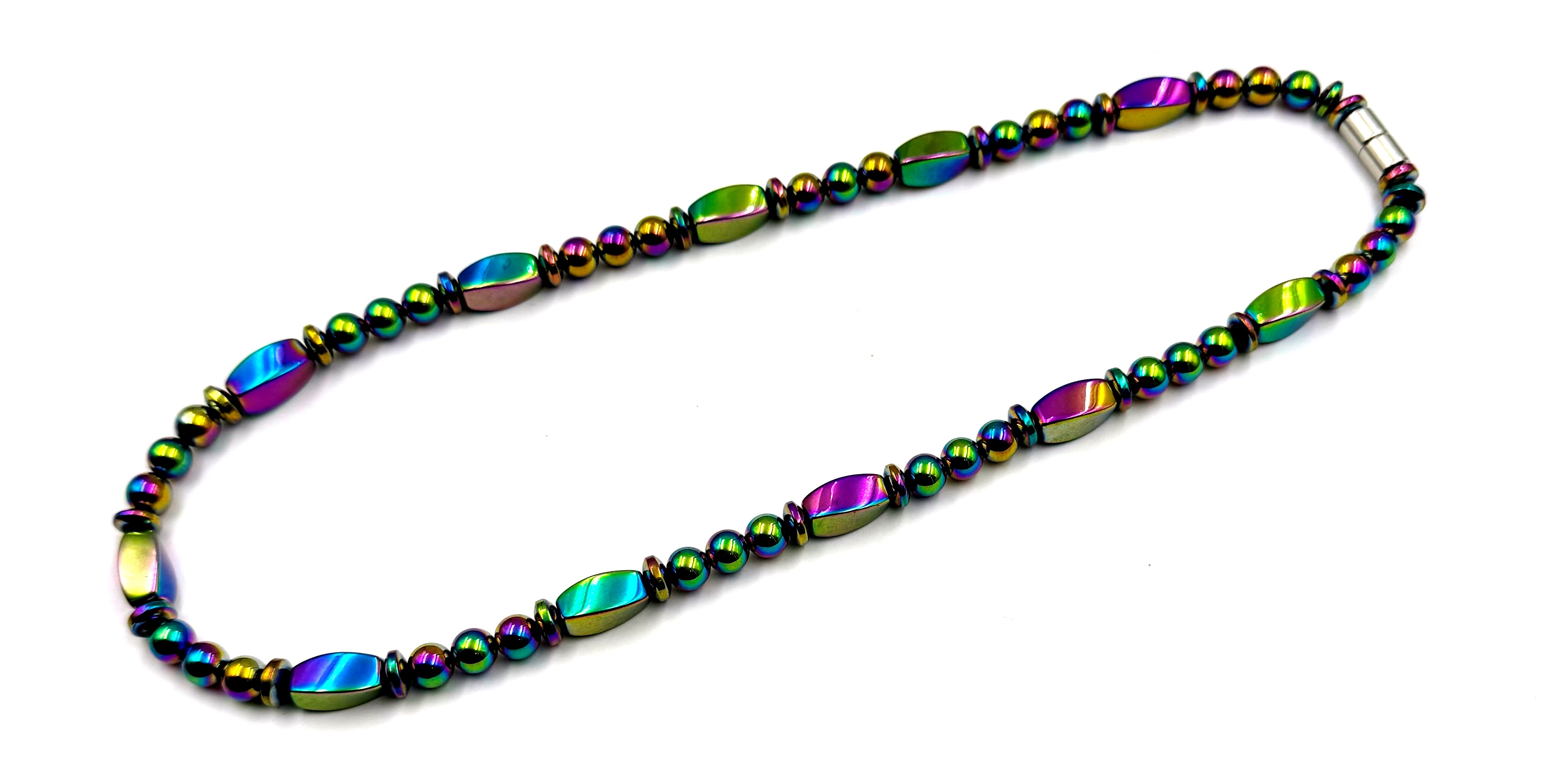 Iridescent Magnetic Necklace Rainbow Necklace #MHN-418
