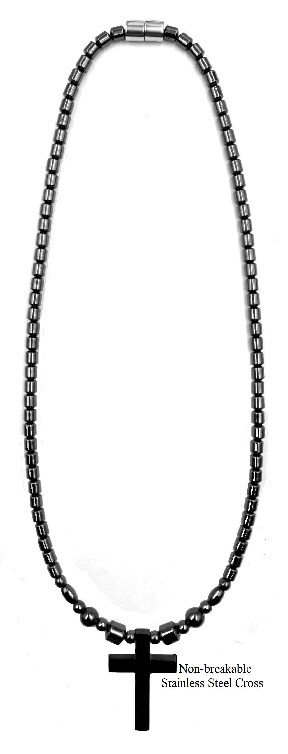 Cross Magnetic Necklace with Stainless-Steel Cross #MHN-430