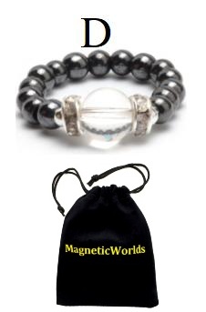 Crystal Hematite Magnetic Ring with Neodymium Magnetic Beads #MBR101CL