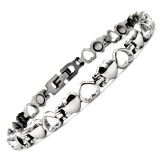 Heart 316 Stainless Steel Magnetic Bracelet for Women #SMB007
