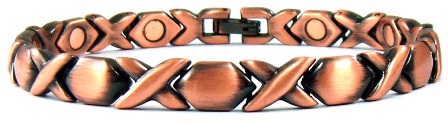 XO Copper Plated Bracelet with Magnets #MBC133