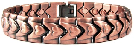 Heart Copper Plated Bracelet with Magnets #MBC136